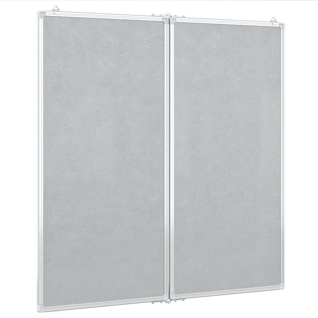 Magnetic Whiteboard Foldable 80x80x1.7 cm Aluminium