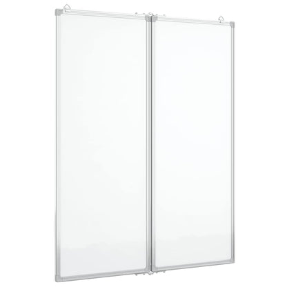 Magnetic Whiteboard Foldable 80x100x1.7 cm Aluminium