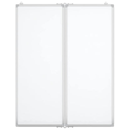 Magnetic Whiteboard Foldable 80x100x1.7 cm Aluminium