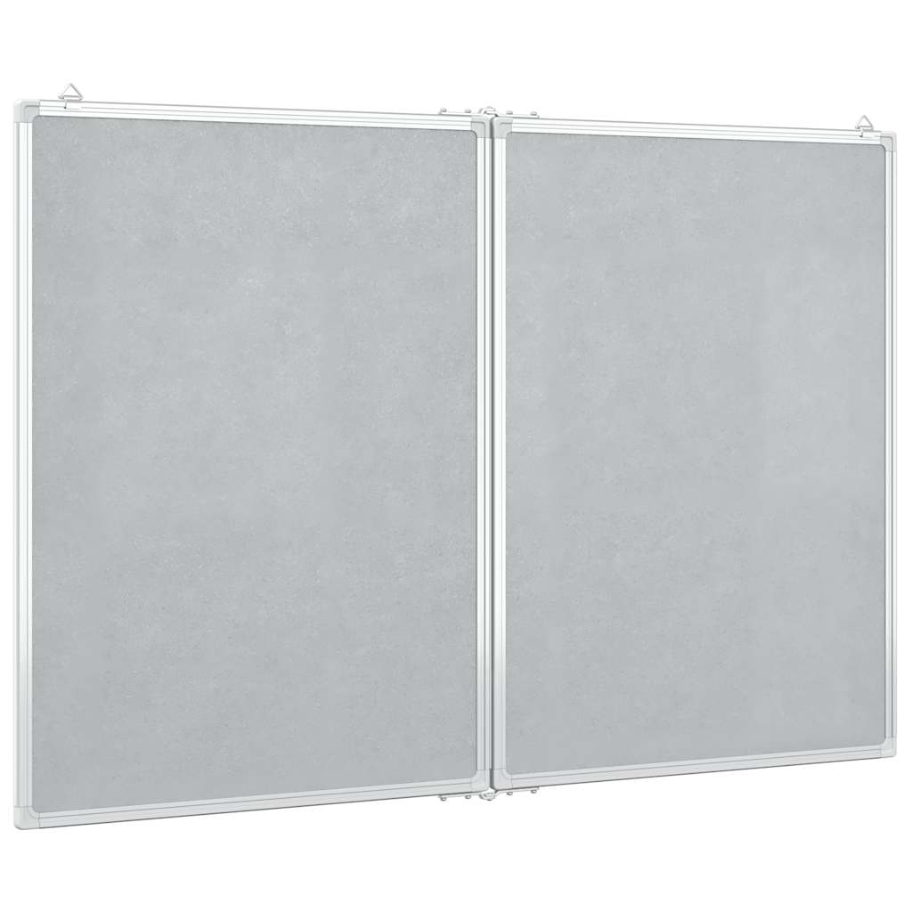 Magnetic Whiteboard Foldable 100x80x1.7 cm Aluminium