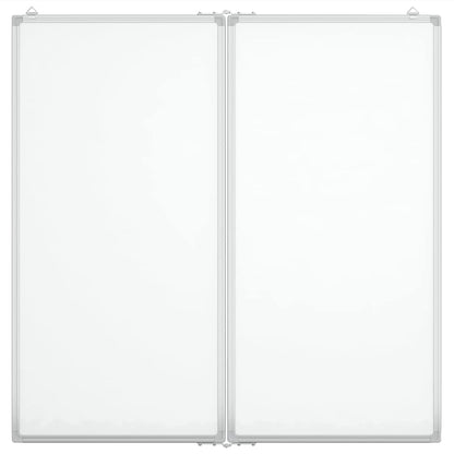 Magnetic Whiteboard Foldable 100x100x1.7 cm Aluminium