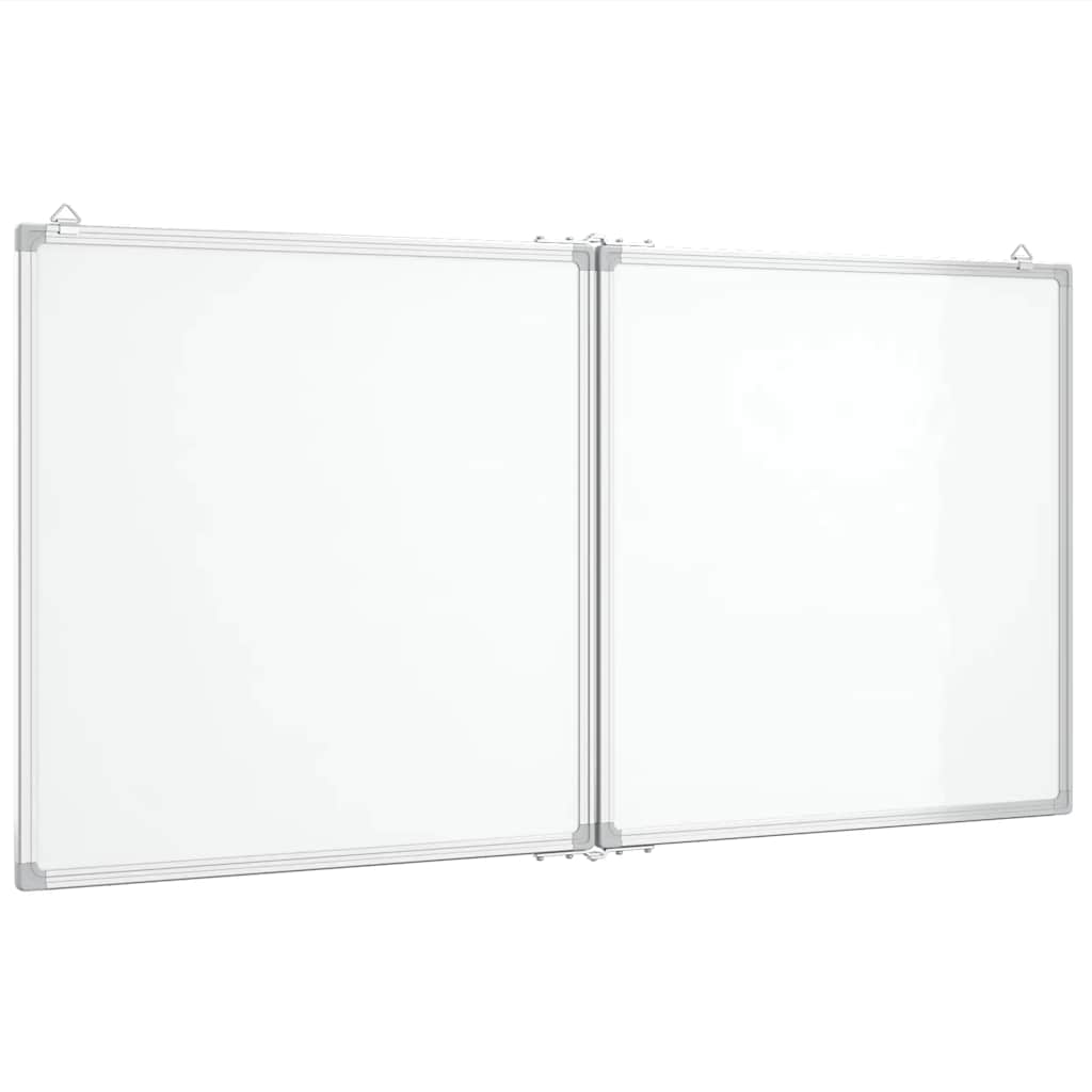Magnetic Whiteboard Foldable 120x60x1.7 cm Aluminium