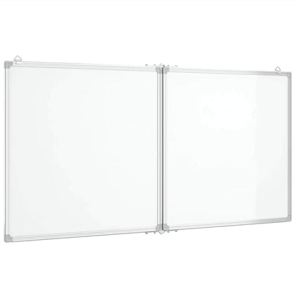 Magnetic Whiteboard Foldable 120x60x1.7 cm Aluminium