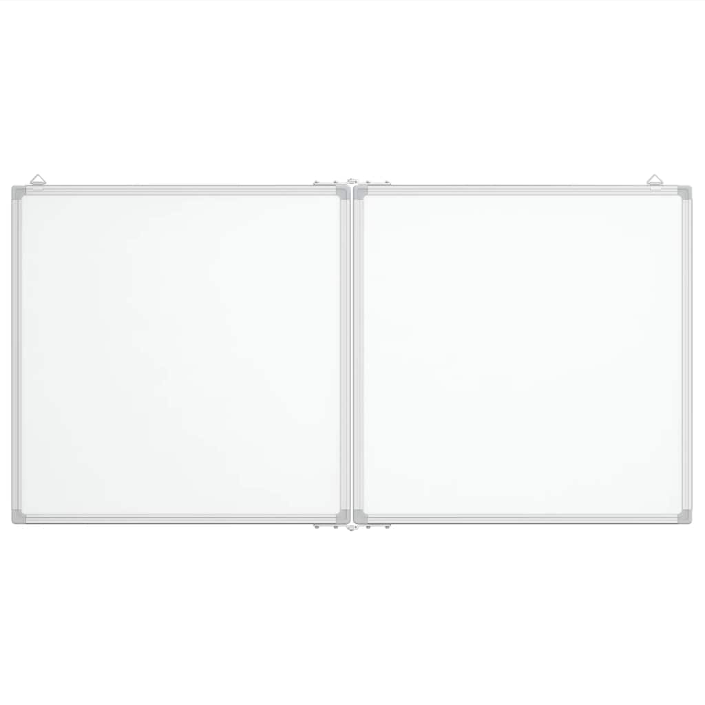Magnetic Whiteboard Foldable 120x60x1.7 cm Aluminium