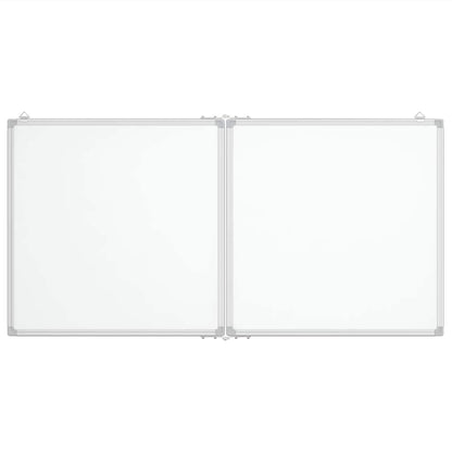Magnetic Whiteboard Foldable 120x60x1.7 cm Aluminium