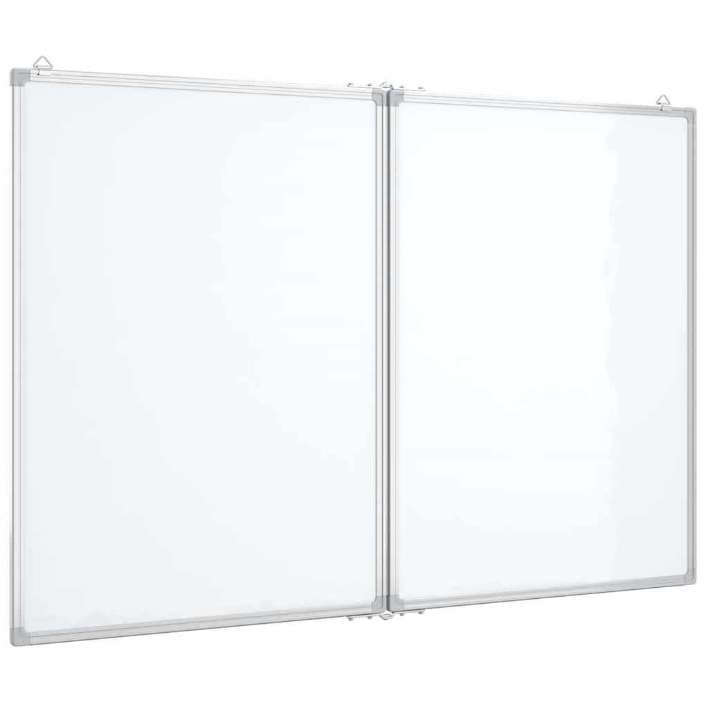 Magnetic Whiteboard Foldable 120x80x1.7 cm Aluminium