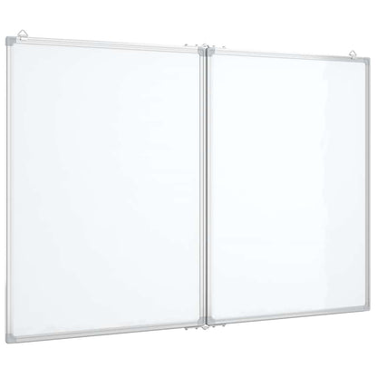 Magnetic Whiteboard Foldable 120x80x1.7 cm Aluminium