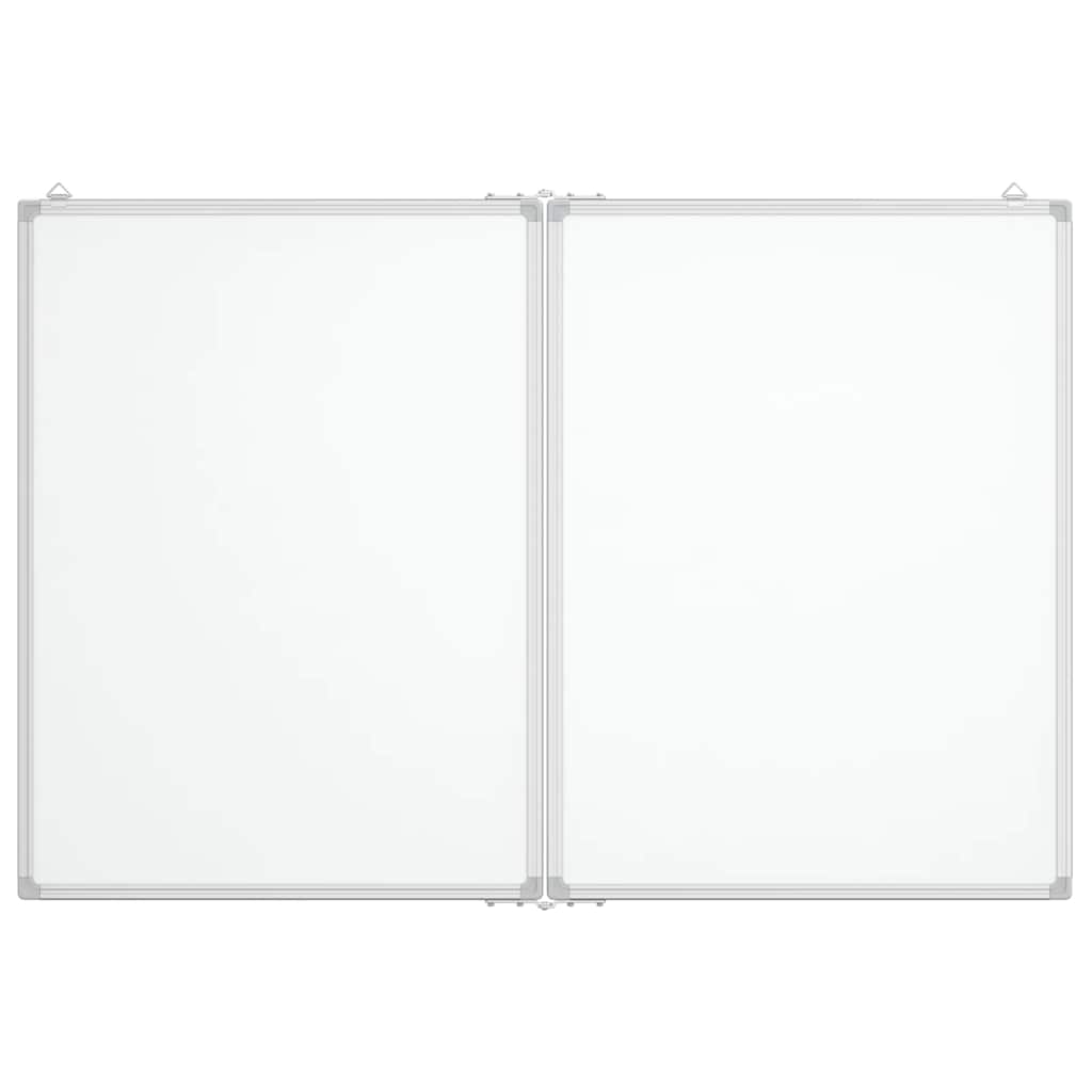 Magnetic Whiteboard Foldable 120x80x1.7 cm Aluminium