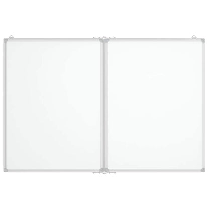 Magnetic Whiteboard Foldable 120x80x1.7 cm Aluminium
