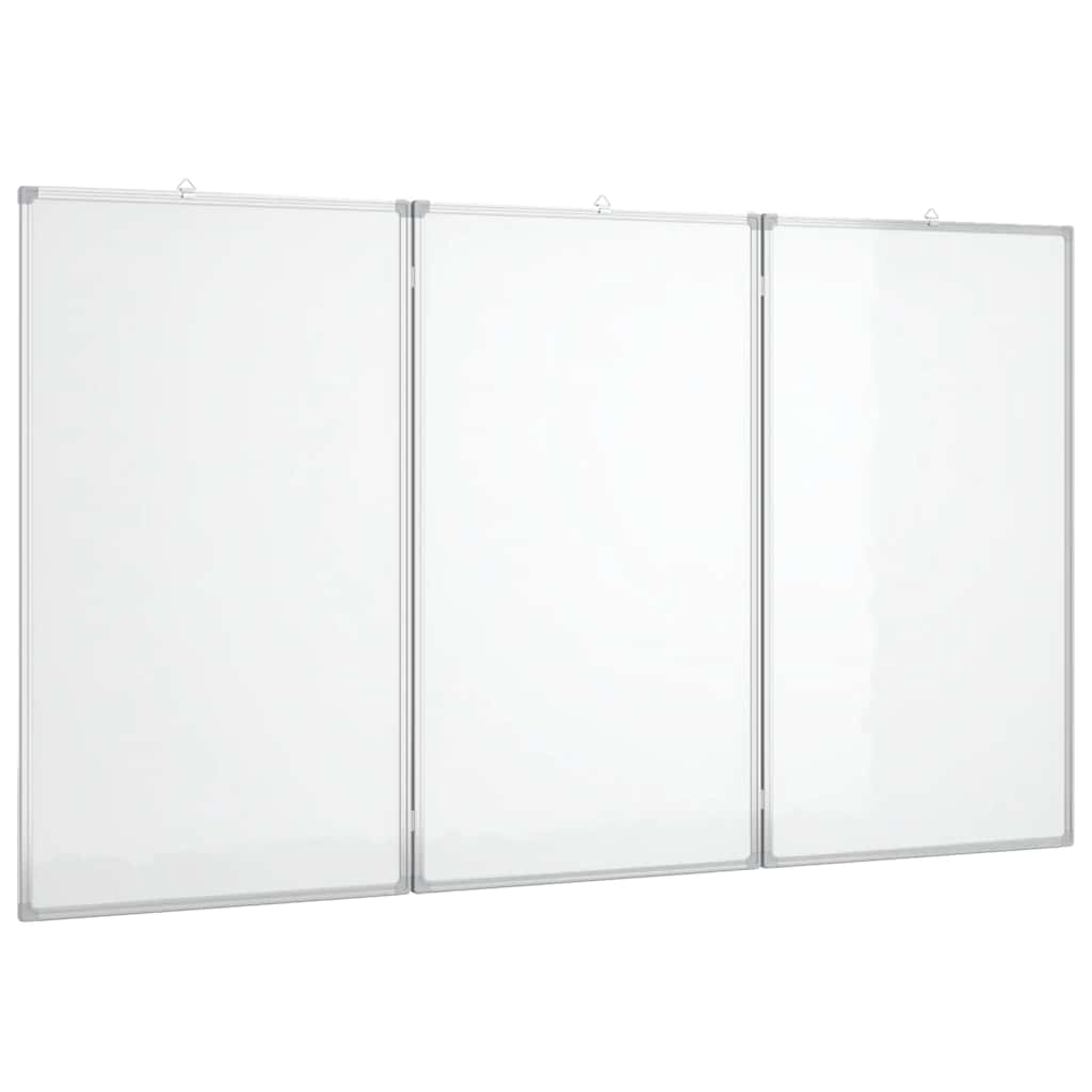 Magnetic Whiteboard Foldable 120x80x1.7 cm Aluminium