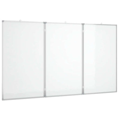 Magnetic Whiteboard Foldable 120x80x1.7 cm Aluminium