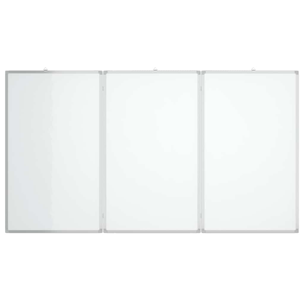 Magnetic Whiteboard Foldable 120x80x1.7 cm Aluminium