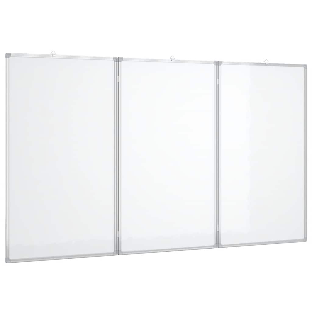 Magnetic Whiteboard Foldable 120x100x1.7 cm Aluminium