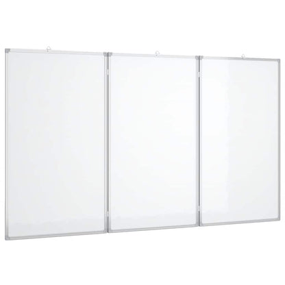 Magnetic Whiteboard Foldable 120x100x1.7 cm Aluminium