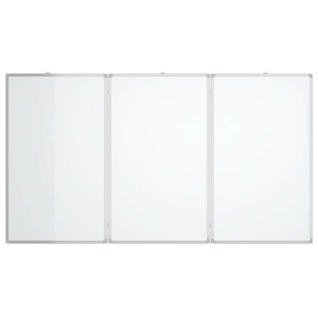 Magnetic Whiteboard Foldable 120x100x1.7 cm Aluminium