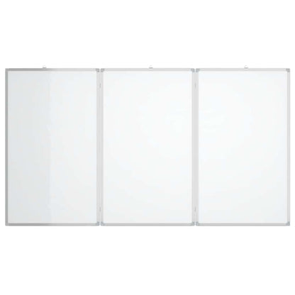 Magnetic Whiteboard Foldable 120x100x1.7 cm Aluminium