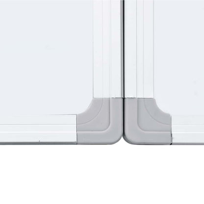Magnetic Whiteboard Foldable 120x100x1.7 cm Aluminium