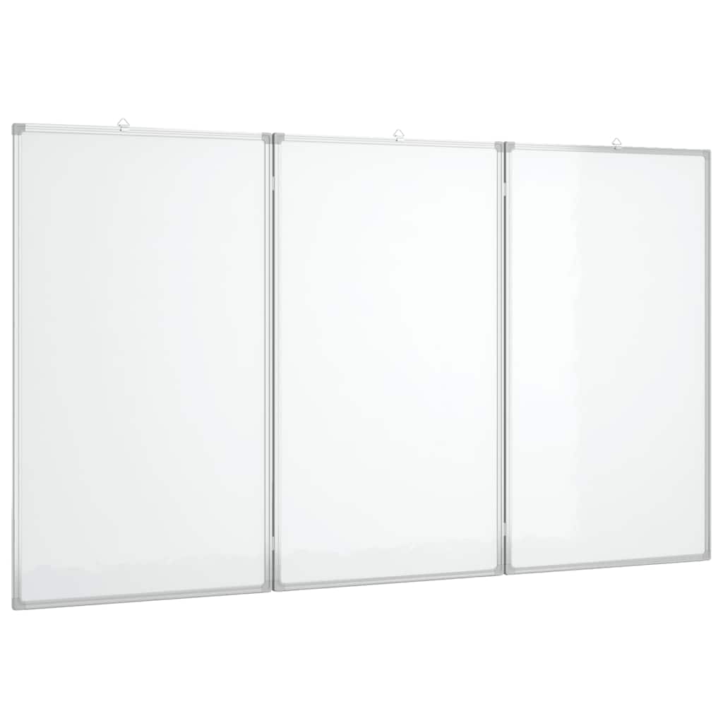Magnetic Whiteboard Foldable 150x80x1.7 cm Aluminium