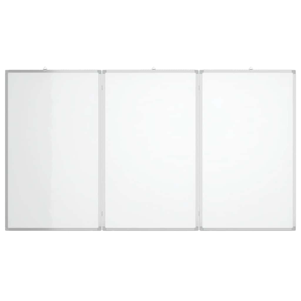 Magnetic Whiteboard Foldable 150x80x1.7 cm Aluminium