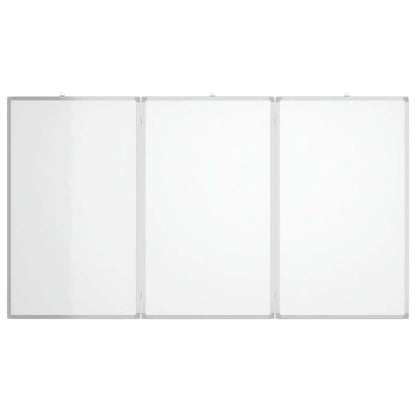 Magnetic Whiteboard Foldable 150x80x1.7 cm Aluminium