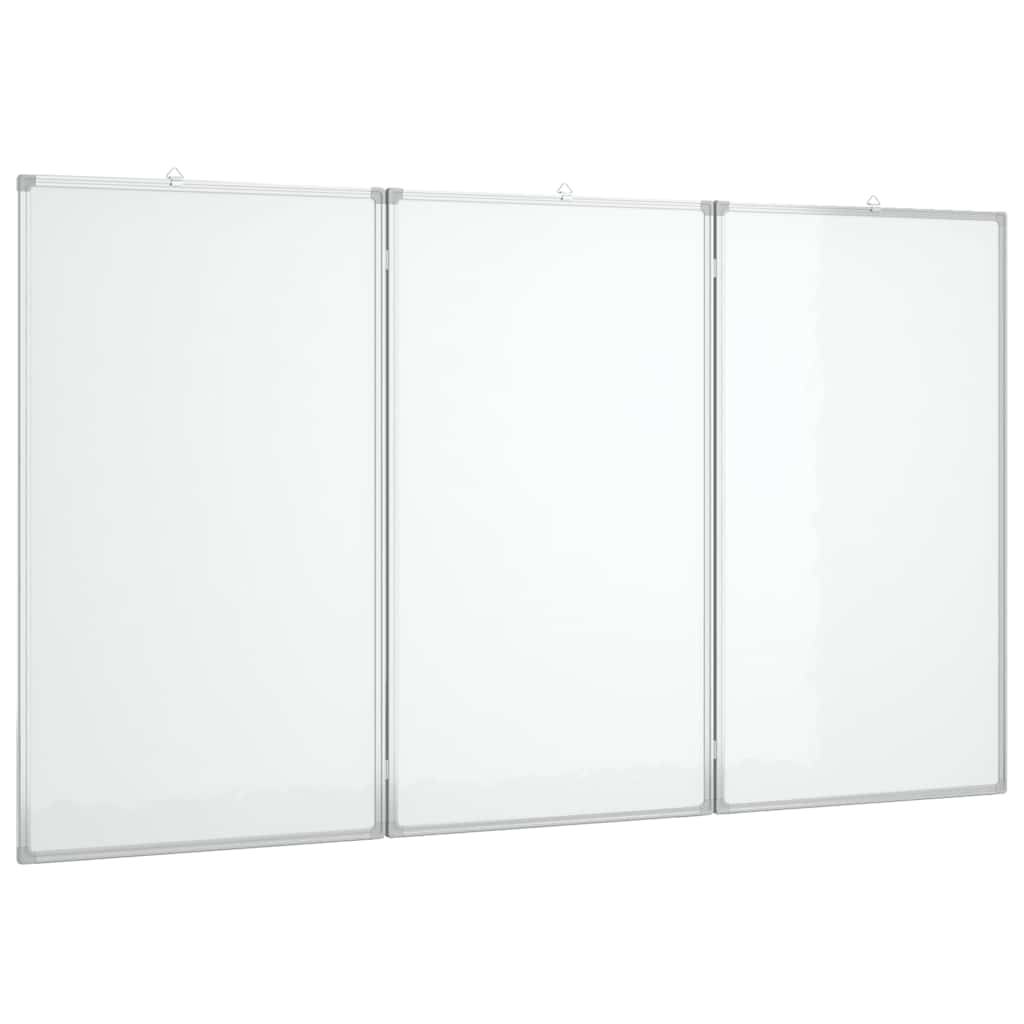 Magnetic Whiteboard Foldable 150x100x1.7 cm Aluminium