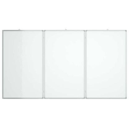 Magnetic Whiteboard Foldable 150x100x1.7 cm Aluminium