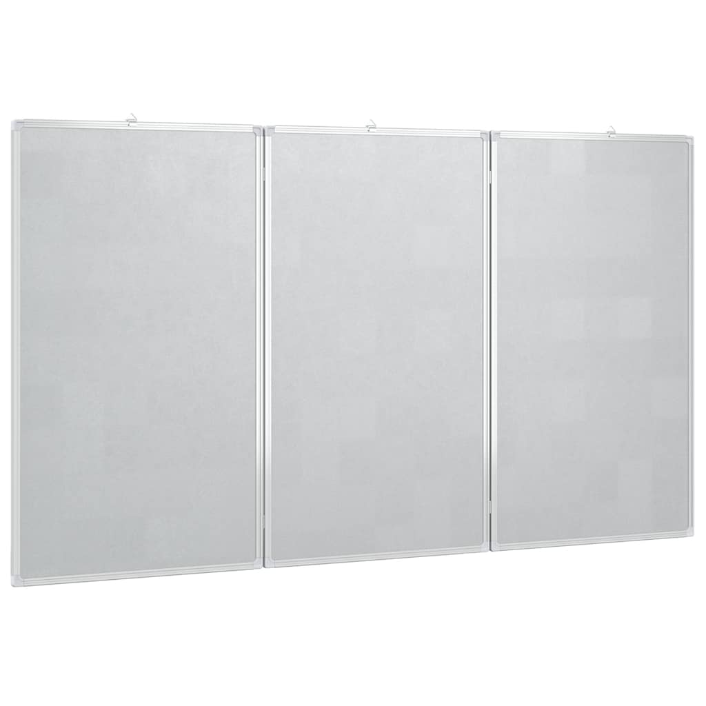 Magnetic Whiteboard Foldable 150x100x1.7 cm Aluminium