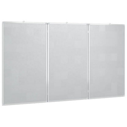 Magnetic Whiteboard Foldable 150x100x1.7 cm Aluminium