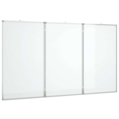 Magnetic Whiteboard Foldable 180x80x1.7 cm Aluminium