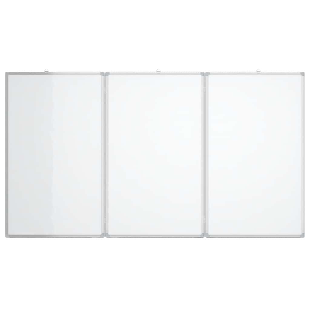 Magnetic Whiteboard Foldable 180x80x1.7 cm Aluminium