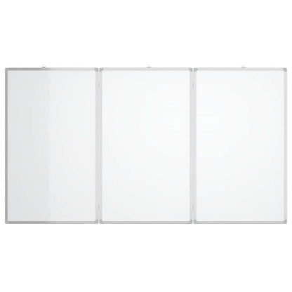 Magnetic Whiteboard Foldable 180x80x1.7 cm Aluminium