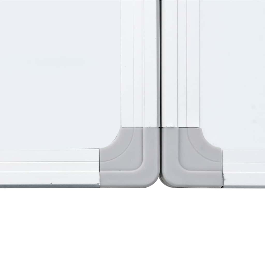 Magnetic Whiteboard Foldable 180x100x1.7 cm Aluminium