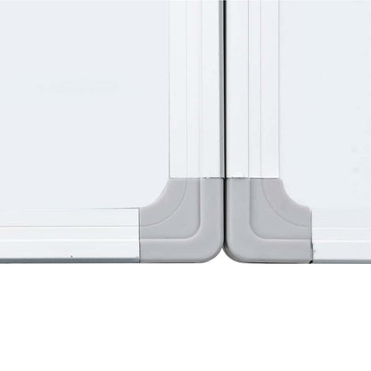 Magnetic Whiteboard Foldable 180x100x1.7 cm Aluminium