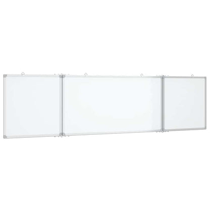 Magnetic Whiteboard Foldable 160x40x1.7 cm Aluminium