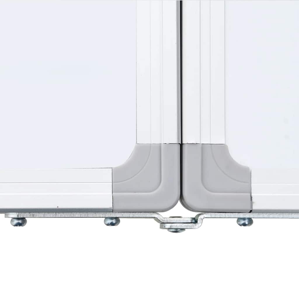 Magnetic Whiteboard Foldable 160x40x1.7 cm Aluminium