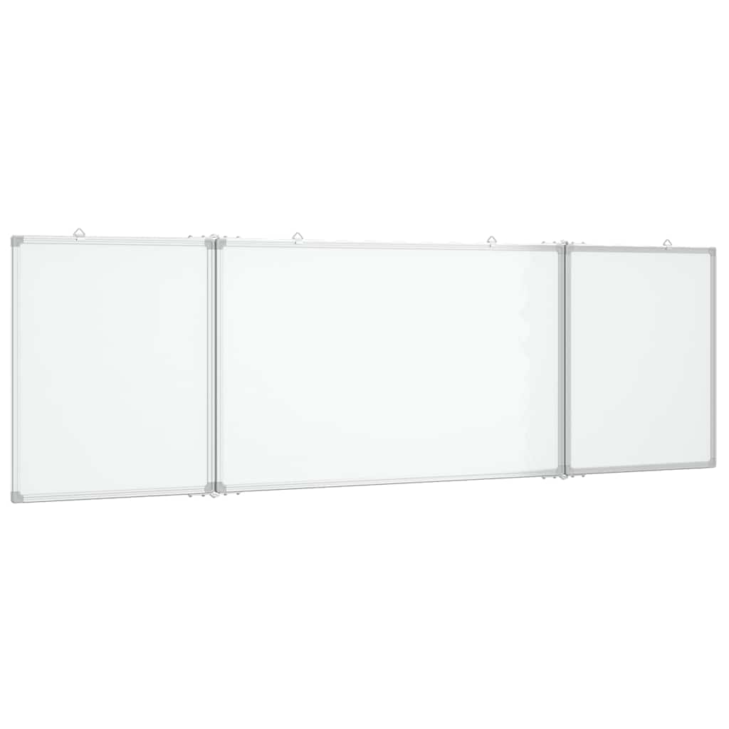 Magnetic Whiteboard Foldable 160x60x1.7 cm Aluminium