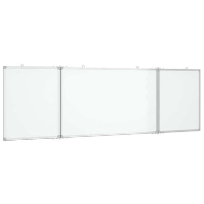 Magnetic Whiteboard Foldable 160x60x1.7 cm Aluminium
