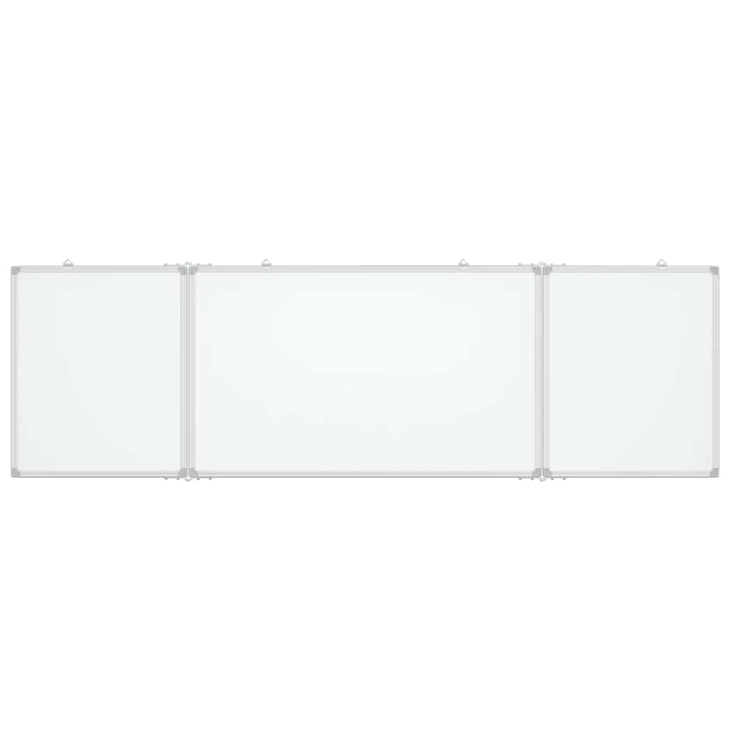 Magnetic Whiteboard Foldable 160x60x1.7 cm Aluminium