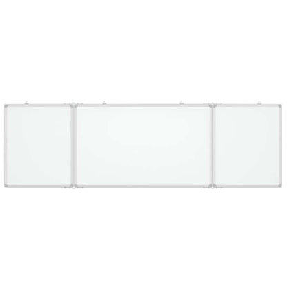 Magnetic Whiteboard Foldable 160x60x1.7 cm Aluminium