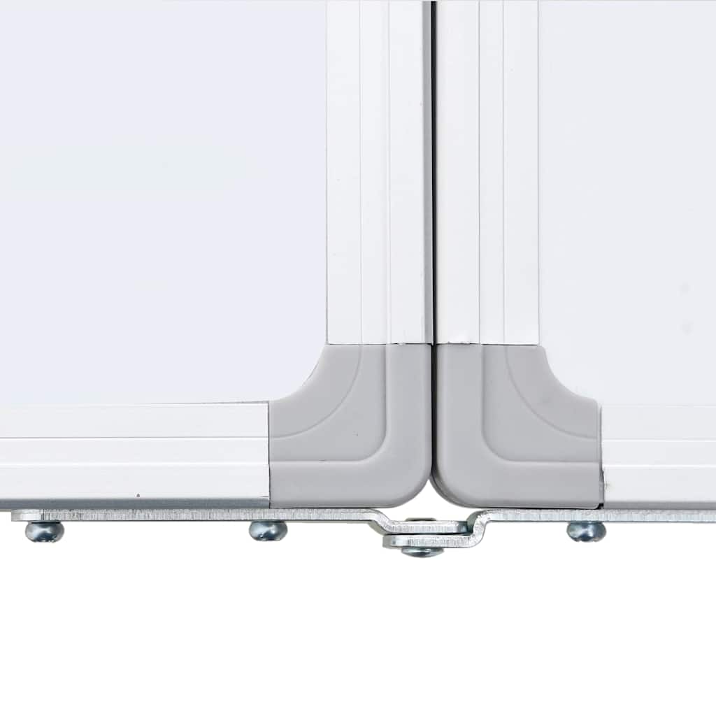 Magnetic Whiteboard Foldable 200x60x1.7 cm Aluminium