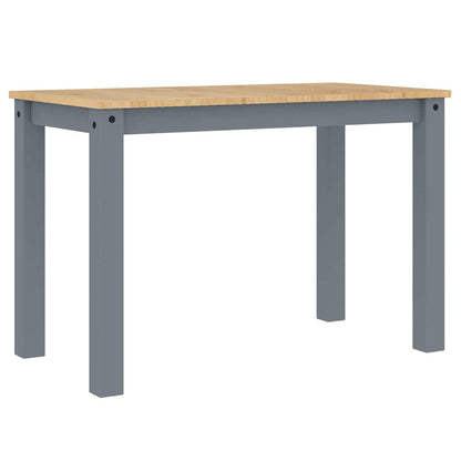 Dining Table PANAMA Grey 112x60x75 cm Solid Wood Pine