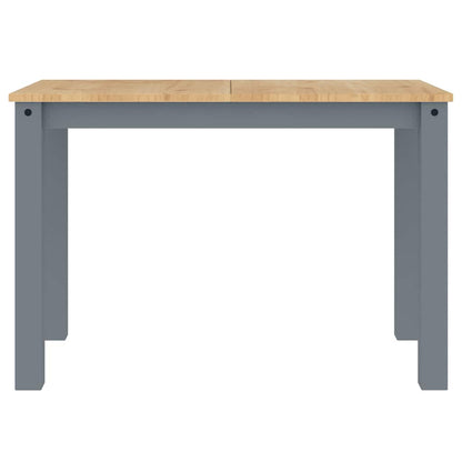 Dining Table PANAMA Grey 112x60x75 cm Solid Wood Pine