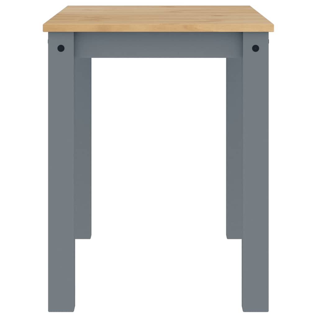 Dining Table PANAMA Grey 112x60x75 cm Solid Wood Pine