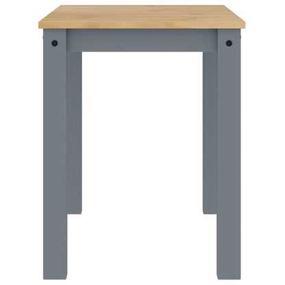 Dining Table PANAMA Grey 112x60x75 cm Solid Wood Pine