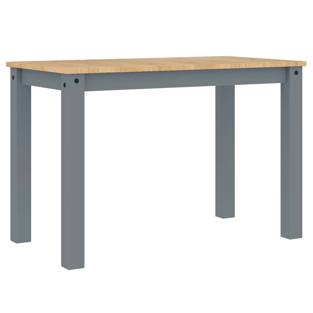 Dining Table PANAMA Grey 112x60x75 cm Solid Wood Pine