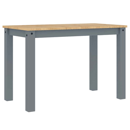 Dining Table PANAMA Grey 112x60x75 cm Solid Wood Pine