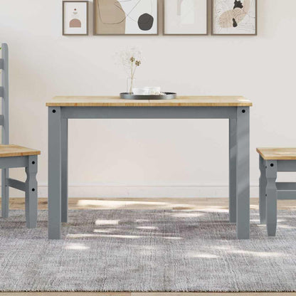 Dining Table PANAMA Grey 112x60x75 cm Solid Wood Pine
