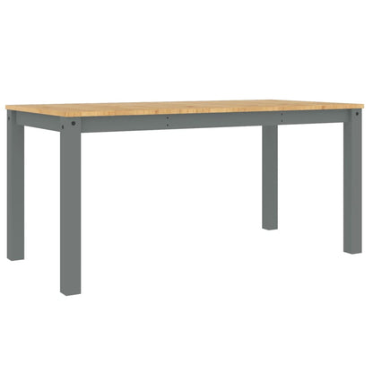 Dining Table PANAMA Grey 160x80x75 cm Solid Wood Pine