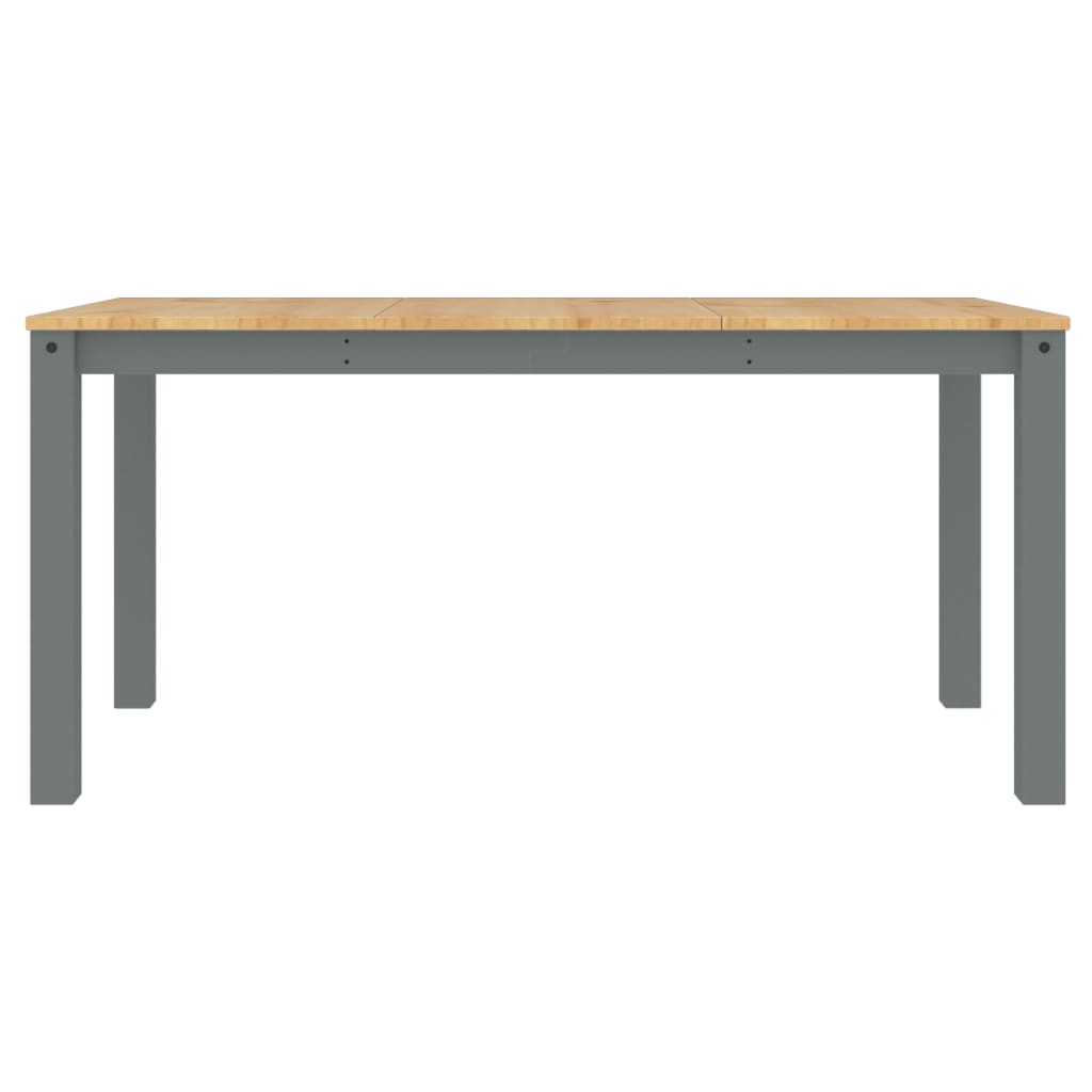 Dining Table PANAMA Grey 160x80x75 cm Solid Wood Pine