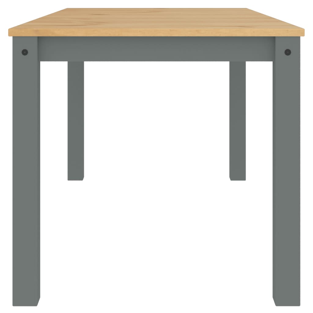 Dining Table PANAMA Grey 160x80x75 cm Solid Wood Pine